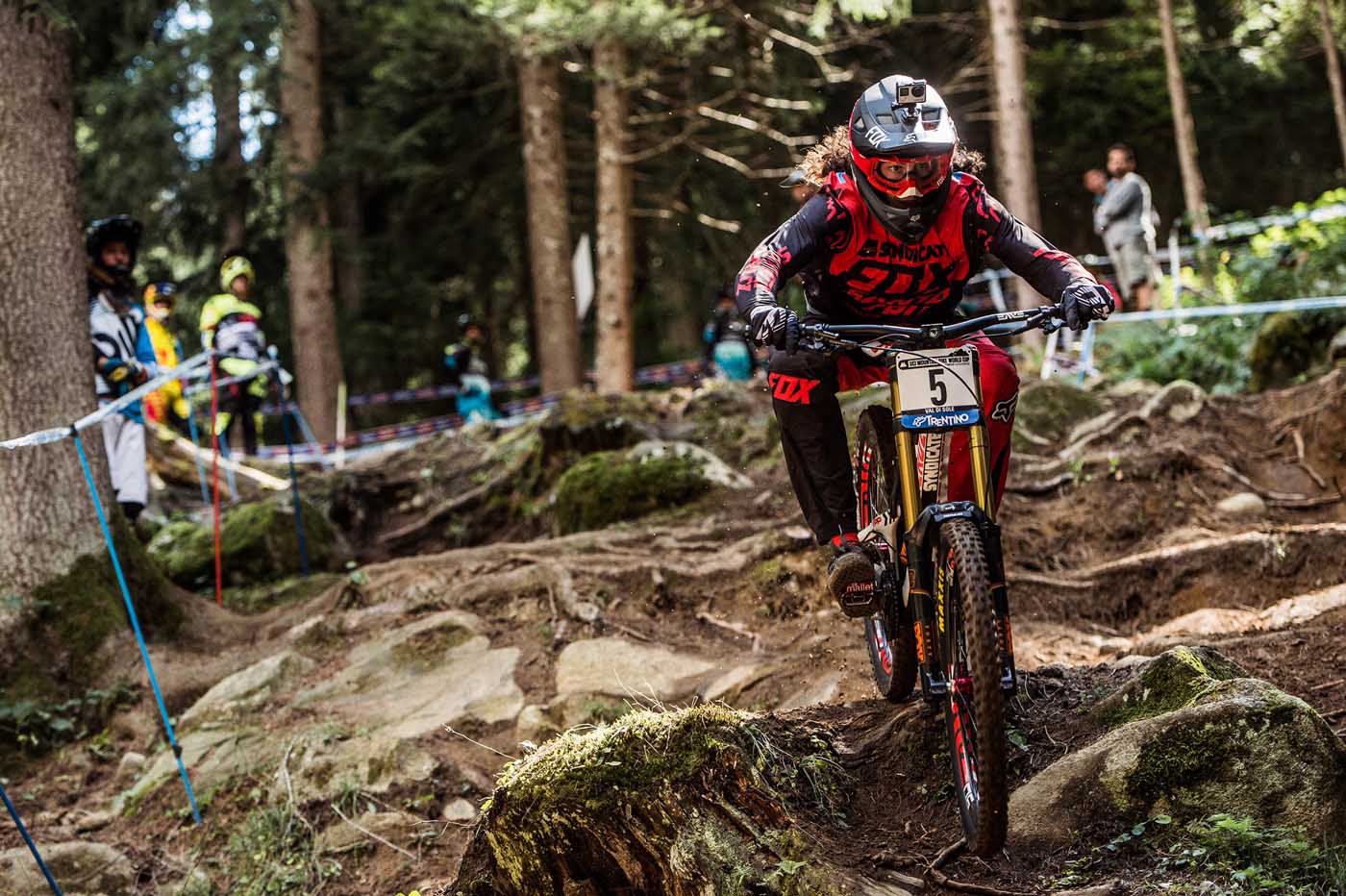 Josh Bryceland performs at the UCI World Tour in Val di Sole, Italy on August 22nd, 2015 // Bartek Wolinski/Red Bull Content Pool // P-20150822-00595 // Usage for editorial use only // Please go to www.redbullcontentpool.com for further information. //