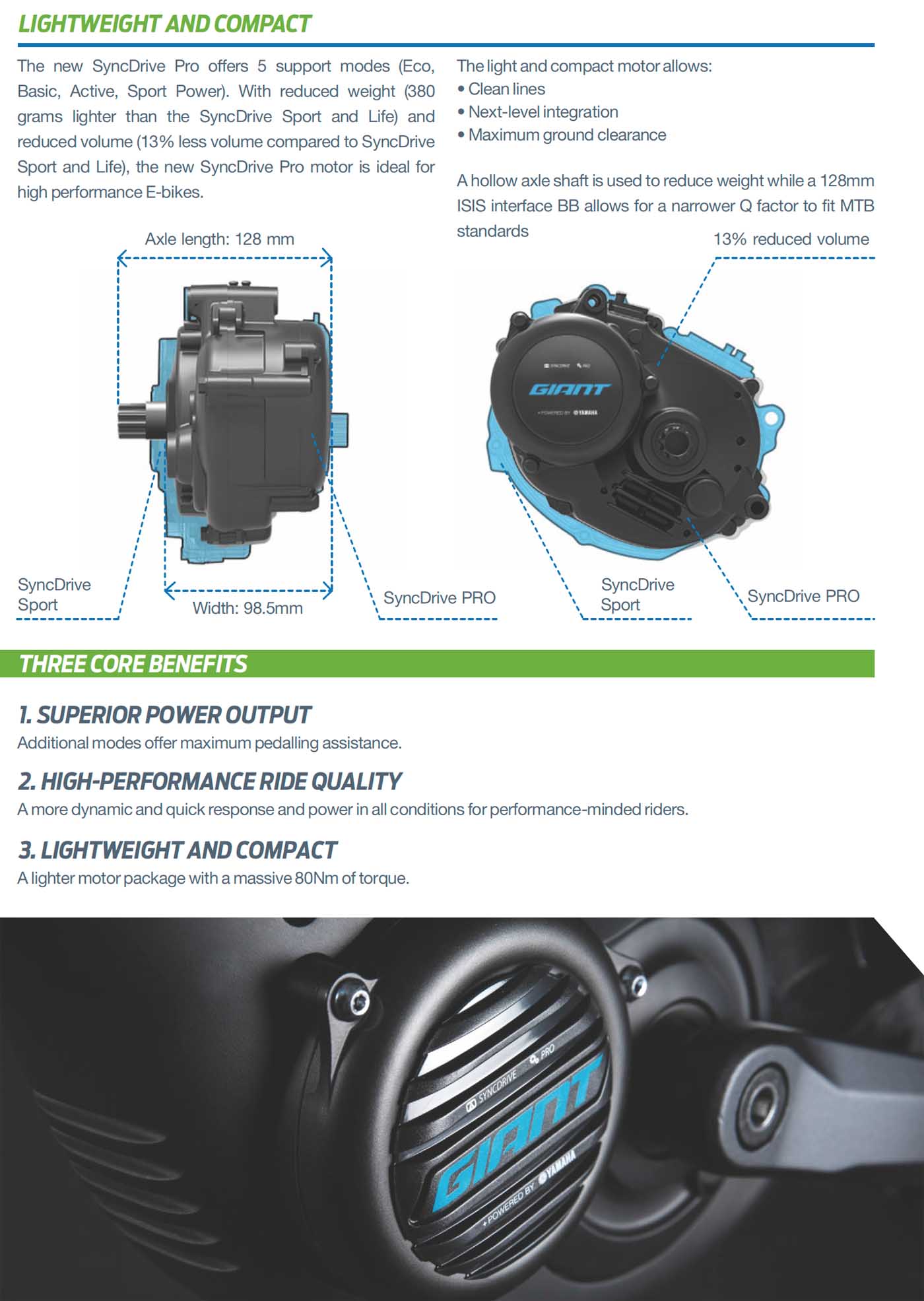 giant syncdrive sport motor